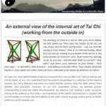 An external view of the internal art of Tai Chi, 4th April 2017 Newsletter