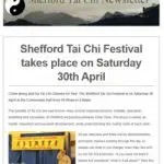 Tai Chi Festival, 30th April 2022 at Shefford Community Hall