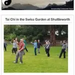 Tai Chi in the Swiss Garden at Shuttleworth - May 2019 Newsletter