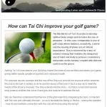 How can Tai Chi improve your golf game?, 27th May 2015 Newsletter