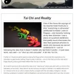 Tai Chi and Reality, 15th December 2014 Newsletter