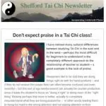 Don't expect praise in a Tai Chi class