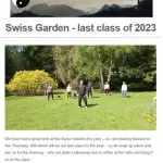 Last Tai Chi class at the Swiss Garden for 2023