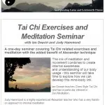 Tai Chi Exercises and Meditation Seminar