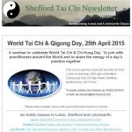 World Tai Chi Day 2015, 11th February 2015 newsletter